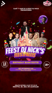 Feest DJ Nick’s Feestpaleis